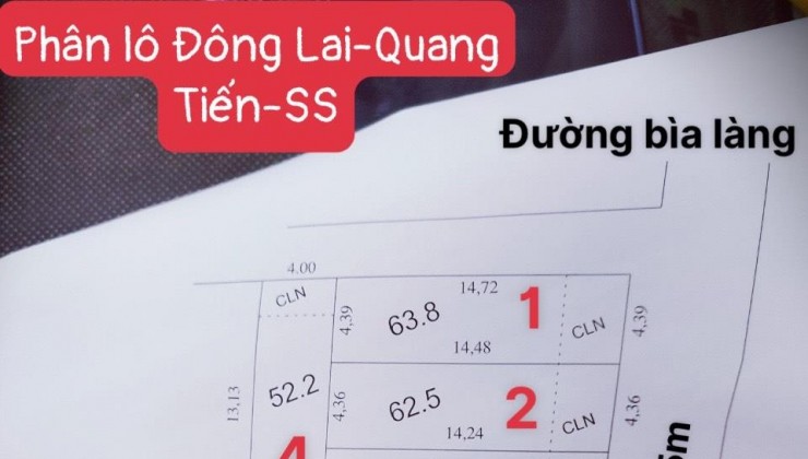 Nhú 1 tỷ sổ đỏ trao tay ngay 62m tại Đông Lai-Quang Tiến ô tô vào nằm ngủ trong nhà