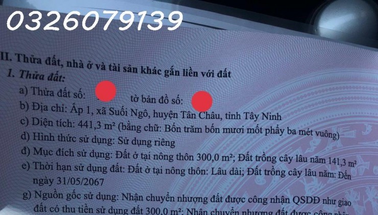 CHÍNH CHỦ BÁN GẤP LÔ ĐẤT MẶT TIỀN VỊ TRÍ ĐẸP Tại Tân Châu, Tây Ninh