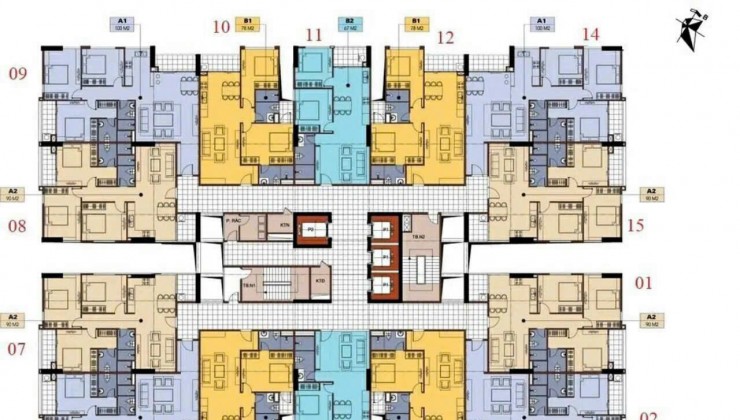 HOT!Bán gấp căn hộ 101,64m2 thiết kế 3PN dự án CT4 Yên Nghĩa căn góc