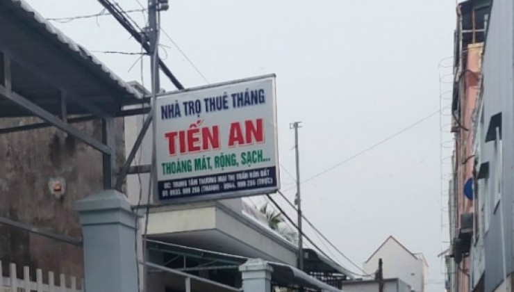 Bán nhà trọ ngay trung tâm thương mại Hòn Đất, Kiêng Giang, thu nhập 9tr/tháng, giá 2.2 tỷ