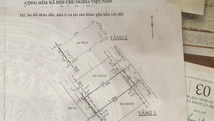 Nhà ngay chung cư An Hội, 2 mặt tiền hẻm, 4x10.5m khu xung sạch đẹp sung túc