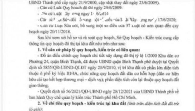 Chính chủ bán lô đất chuẩn đẹp Bùi Đình Túy P12 Bình Thạnh, xe tải thông, 7x20m, xây hầm 6 tấm