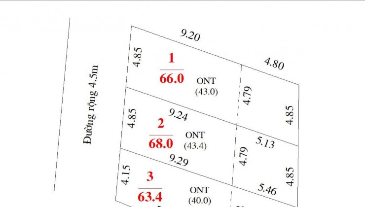 Giá chỉ hơn 600 triệu có ngay 68m Xuân Đồng-Tân Minh đường 5m