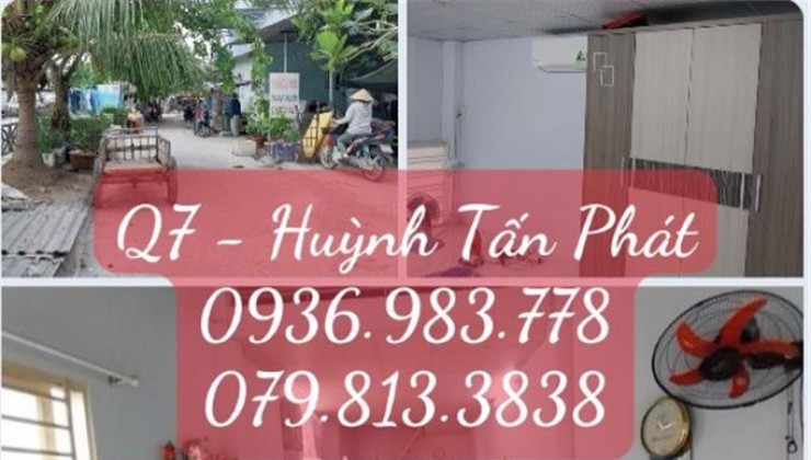 BÁN NHÀ - CHỈ 2,x TỶ - HUỲNH TẤN PHÁT, 52M2, NỞ HẬU NHẸ, 2 TẦNG