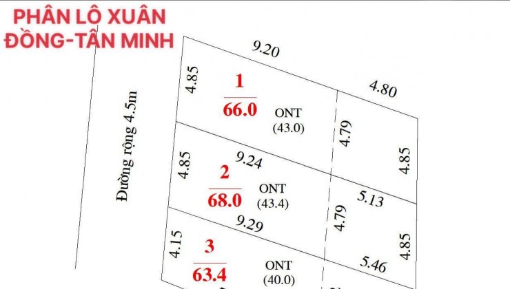 66M Ô tô nằm gọn trong nhà giá chưa đến 10tr/m tại Xuân Đồng-Tân Minh-SS.