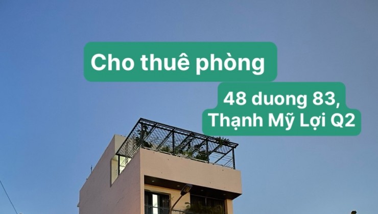 Cần Cho thuê CHDV dt 17- 45m2, đường số 83, P Thạnh Mỹ Lợi, Q2