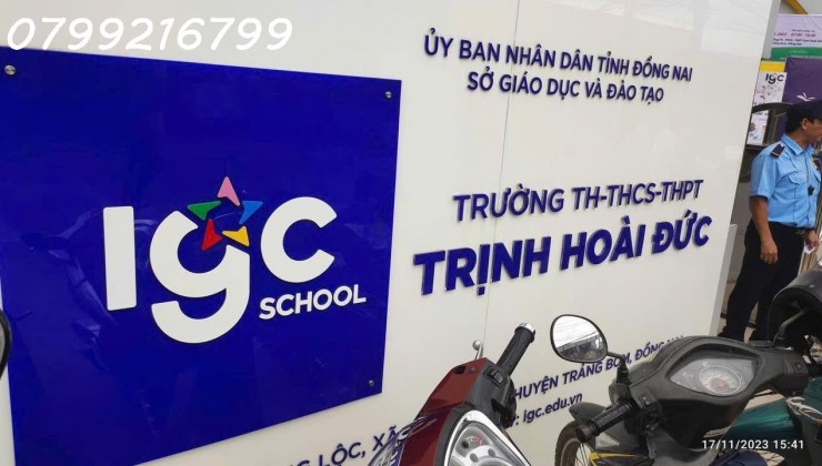 Trọn sổ 1ty150 sở hữu 106m2 sổ riêng thổ cư Bình Minh Trảng Bom Đồng Nai 1 sẹc QL1A hỗ trợ ngân hàng , cách trường Quốc Tế Trịnh Hoài Đức chỉ 300m.
