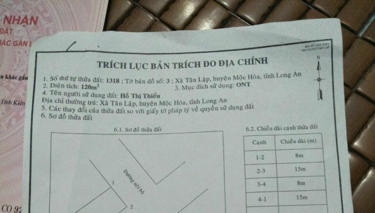 Chính Chủ Cần Bán Lô Đất Vị Trí Đẹp Tại Long An