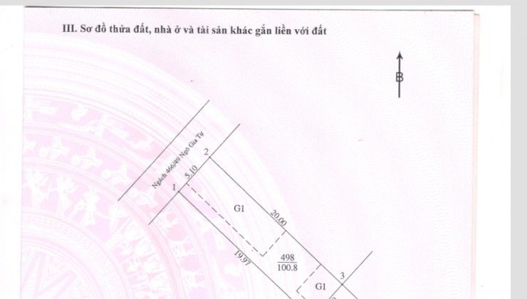 Bán 100M đất Ngô Gia Tự, Long Biên MT 5,1M GIÁ CHỈ 8.5  tỷ. Oto, kinh doanh