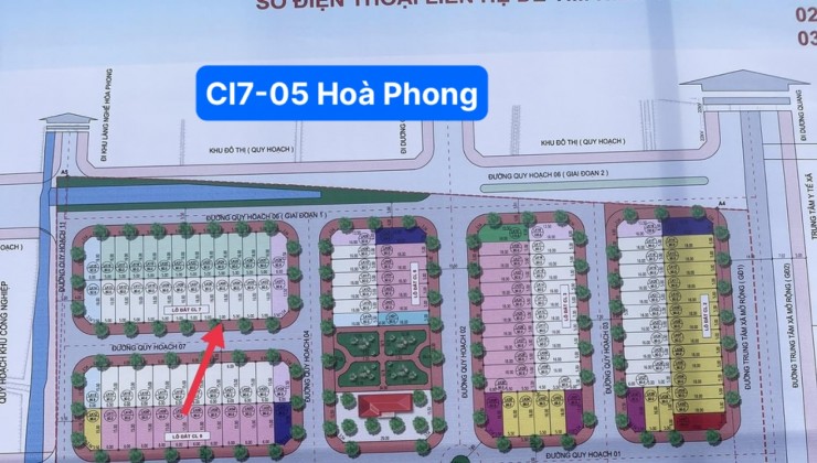 Cần bán nhanh giãn dân Hoà Phong, 80m mặt tiền 5m,  Giá đang rẻ cho các nhà đầu tư, tiềm năng sinh lời cao