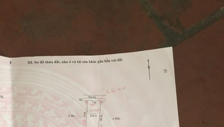 CHÍNH CHỦ CẦN BÁN GẤP Đất Ruộng Mặt Tiền Đường Nhựa Tại Hoài Đức, Hà Nội