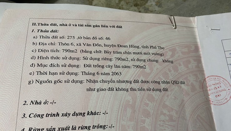 BÁN NHANH 2 LÔ ĐẤT MẶT TIỀN ĐƯỜNG TỈNH 318, H.ĐOAN HÙNG, PHÚ THỌ -LH: 0988233198