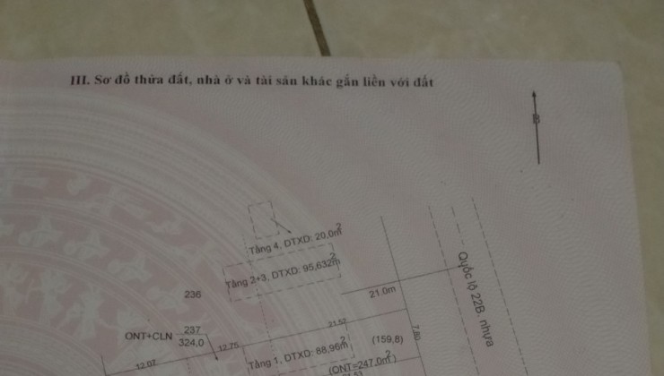 %% CHÍNH CHỦ CẦN BÁN NHÀ 1 TRỆT 2 LẦU Ở MẶT TIỀN ĐƯỜNG QUỐC LỘ 22 – TÂN PHONG – TÂN BIÊN – TÂY NINH.