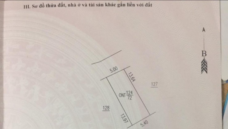 Cần bán 70m2 full thổ cư, 5m tiền,  Bình yên, Thạch thất, Hà nội, sát khu CNC hoà lạc.