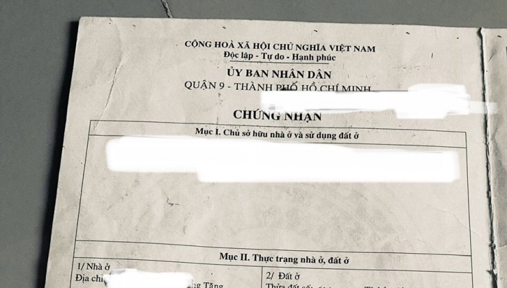 CHÍNH CHỦ CÓ NHÀ Mặt TIỀN  CẦN BÁN TẠI TP Thủ Đức