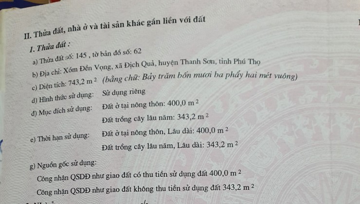 + CHÍNH CHỦ BÁN NHANH LÔ ĐẤT TẠI ĐÔNG THỊNH, ĐÔNG XÁ, HUYỆN VÂN ĐỒN, QUẢNG NINH -LH: 0379185688