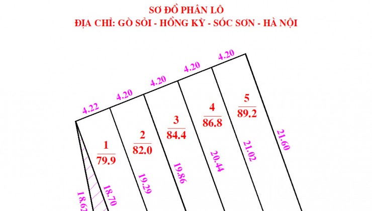 Mở bán F0 80m sát QL3 chỉ 200m. Giá vài trăm. Ô tô vào tận đất.
**Thông tin:
-Diện tích:80m2, mặt tiền=hậu 4,22m.
-Đường trước đất 3,5m.
-20m ra