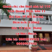 Chính chủ cho thuê nhà tại 118 Trần Quang Diệu, khu 11 Hải Tân, TP Hải Dương.