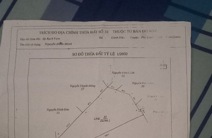 Bán Đất khu Rạch Vẹm, Phú Quốc - Cạnh tuyến đường lộ chuẩn bị khởi công Suối Cái-Rạch Vẹm