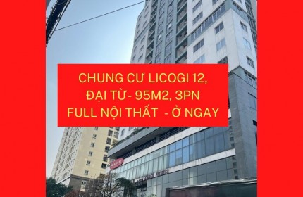 Bán căn hộ chung cư Licogi 12 phố Đại Từ - 95m2, 3 PN - Giá 4,05 tỷ (Có TL)