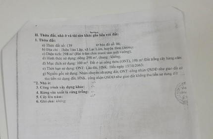 NHÀ ĐẸP CHÍNH CHỦ  - GIÁ NGỘP - Bán Nhanh Tại Lạc Lâm, Đơn Dương, Lâm Đồng