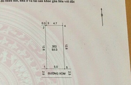 64m Phụng Châu ngõ ô tô, thông tứ tung. Mặt tiền 5m, hậu 5m. Giá chỉ trên 10tr/m. Lh e Thắng:0982963222