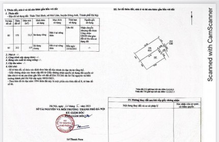 CHÍNH CHỦ Cần Bán Nhanh Đất Thổ Cư Vị Trí Đẹp Tại Mai Lâm, Đông Anh