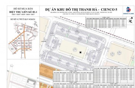 CẦN BÁN CĂN GÓC LIỀN KỀ KHU ĐÔ THỊ THANH HÀ CIENCO 5 ĐƯỜNG KIẾN HƯNG, PHƯỜNG KIẾN HƯNG, QUẬN HÀ ĐÔNG, HÀ NỘI