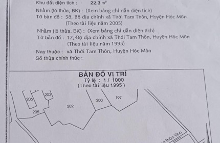 Chính Chủ Cần Bán Nhà Tại 27/8 Ấp Tam Đông , Xã Thới Tam Thôn, Huyện Hóc Môn, HCM