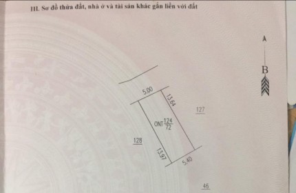 Cần bán 70m2 full thổ cư, 5m tiền,  Bình yên, Thạch thất, Hà nội, sát khu CNC hoà lạc.