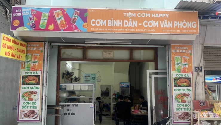 Sang nhượng cửa hàng cơm văn phòng, cơm bình dân ở Doãn Kế Thiện- Cầu Giấy.