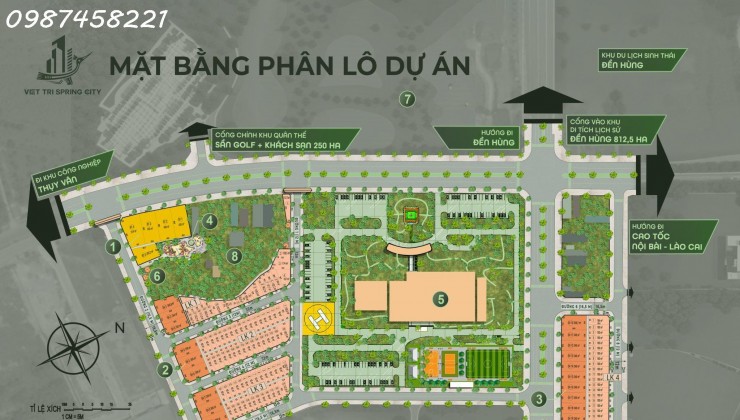 Cần thanh khoản gấp 5 lô đất KĐT Spring City Việt Trì - 90m2 giá đầu tư cực kỳ hấp dẫn