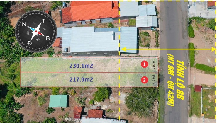 Cơ hội hiếm để Sở hữu 2 lô đất thổ cư Mặt tiền Tl 8B quy hoạch 42m Khánh Trung - Khánh Vĩnh