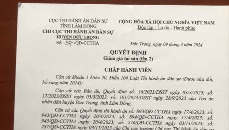 BÁN ĐẤT ĐẸP - Vị Trí Đẹp Tại Xã Liên Hiệp, Huyện Đức Trọng, Lâm Đồng