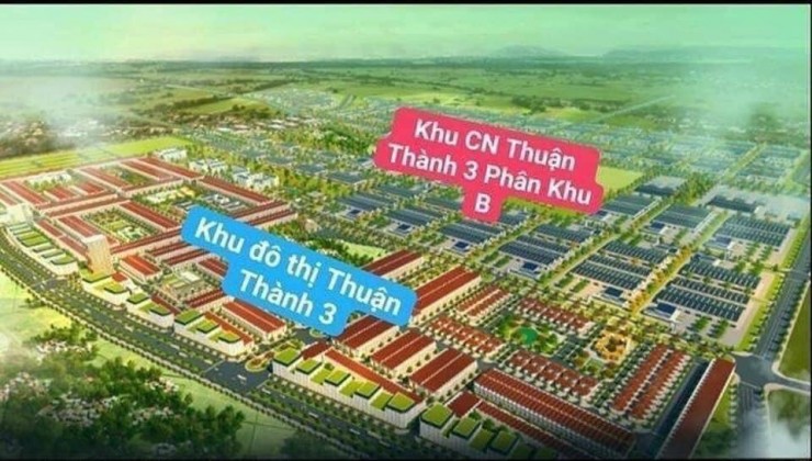 Khu đô thị Thuận Thành 3. Lô đất đầu tư giáp chợ Trung tâm giá chỉ 16.xx tr/m