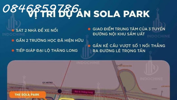 DỰ ÁN THE SOLA PARK,CHIẾT KHẤU 3% CHO 500 SUẤT BOOKING ĐẦU TIÊN-0846859786