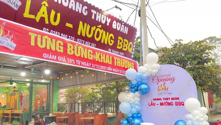 CẦN SANG NHƯỢNG QUÁN LẨU NƯỚNG - BIA HƠI TẠI VĨNH PHÚC