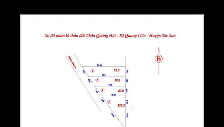 Chưa tới 2 tỷ có ngay: 50,5m Lộc Hà, Mai Lâm,Đông Anh,Hà Nội.(Đường ô tô)
**Thông tin:
-Diện tích:50,5 m,mặt tiền bằng hậu rộng 4m.Lô góc
-Đường