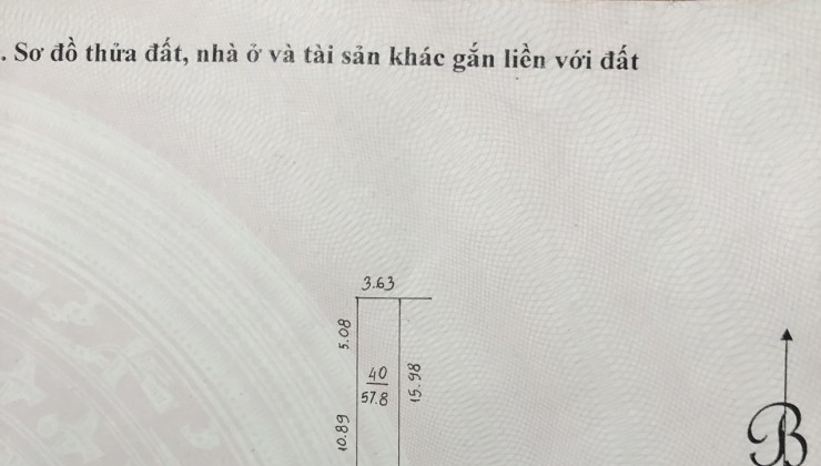 BÁN MẢNH ĐẤT TỰU LIỆT 60M2 GIÁ 4.2 TỶ