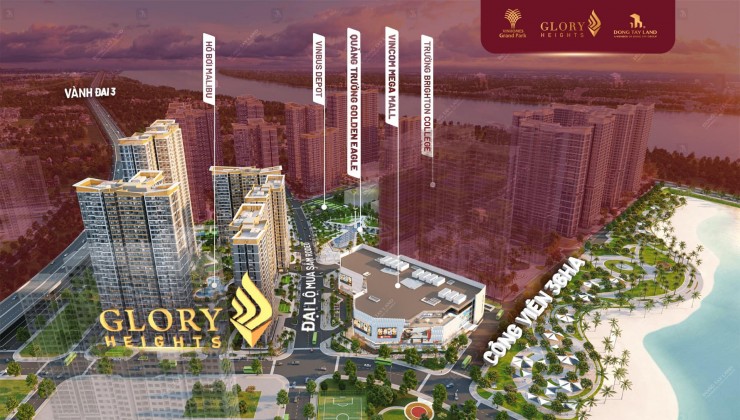 mở bán căn hộ glory heights cách tttm vincom  chỉ 20 bước chân