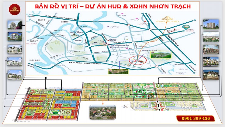 Saigonland Nhơn Trạch - Mua bán đất Nhơn Trạch - Dự án Hud Nhơn Trạch Đồng Nai.