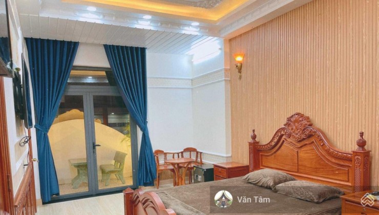 Nhà mới đẹp HXT đường Nơ Trang Long, diện tích 4x18m KC 5 tầng đúc, 6 phòng ngủ gần Vincom