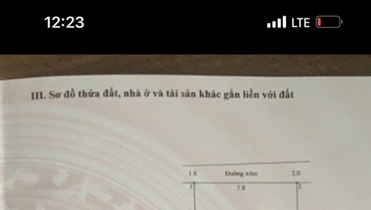 trường yên lô duy nhất phun thổ cư 
dt 80m đường ô tô thoải mãi hàng phân lô bán kính vài trăm mét đầy đủ 
cách ql6 2 km