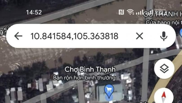 Cần bán nhanh lô đất mặt tiền đường chợ Bình Thạnh, TP Hồng Ngự, Tỉnh Đồng Tháp