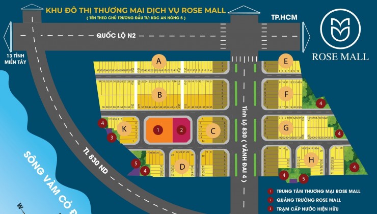 Mở bán KDC An Nông 5 sở hữu ngay lô đất đẹp vị trí trung tâm thị trấn Đức Hòa SHR-ck 9% và tặng ngay 3 chỉ vàng 9999