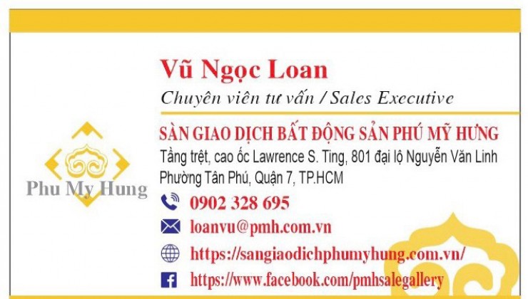 PHÚ MỸ HƯNG MỞ BÁN SHOPHOUSE NGUYỄN LƯƠNG BẰNG THE AURORA QUẬN 7