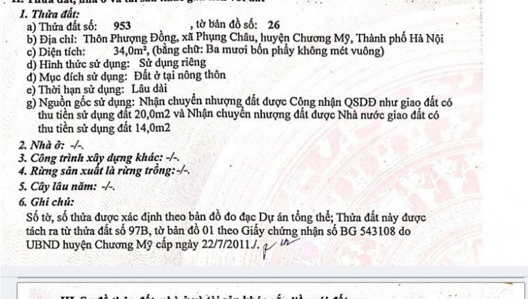 CẦN BÁN NHANH NHÀ ĐẸP CHÍNH CHỦ  - GIÁ TỐT Tại Phượng Đồng,Phụng Châu, Chương Mỹ, Hà Nội