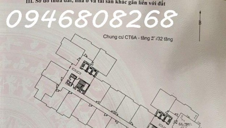 Chính chủ cần bán căn hộ chung cư CT6A – Xala, diện tích gần 85m2 gồm 3 phòng ngủ và 2 nhà vệ sinh, lô góc 3 mặt thoáng