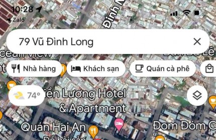 Chính chủ bán lô đất biển, khu dân cư dân trí, đất lên nhà số vip, 79 Vũ Đình Long, Thọ Quang, Sơn Trà, ĐN.