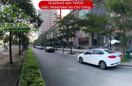 Bán 13.225 m2 sàn thương mại Udic Westlake Tây Hồ, đối diện Lotte Mall Hà Nội. Giá 463 tỷ.